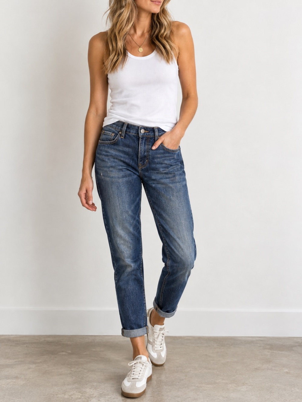 Rag & Bone Dre Slim Boyfriend Jeans Blue Denim Size 27